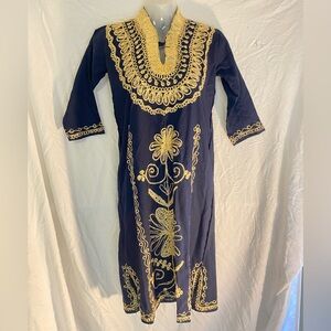 Navy Blue/gold tunic